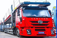 SAIC Hongyan Obtain Orders for 910 Units Car Carrior Trailers in Shanghai