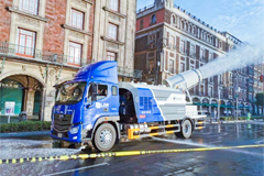 Foton AUMAN Mist Cannon Truck Helps Mexico Combat COVID-19