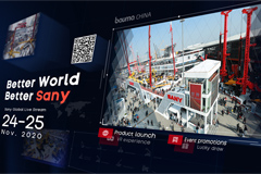 Better World Better Sany - SANY at Bauma CHINA 2020