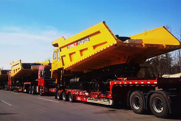 Tonly TLD125 Mining Trucks Arrived at a Mining Site in Ecuador