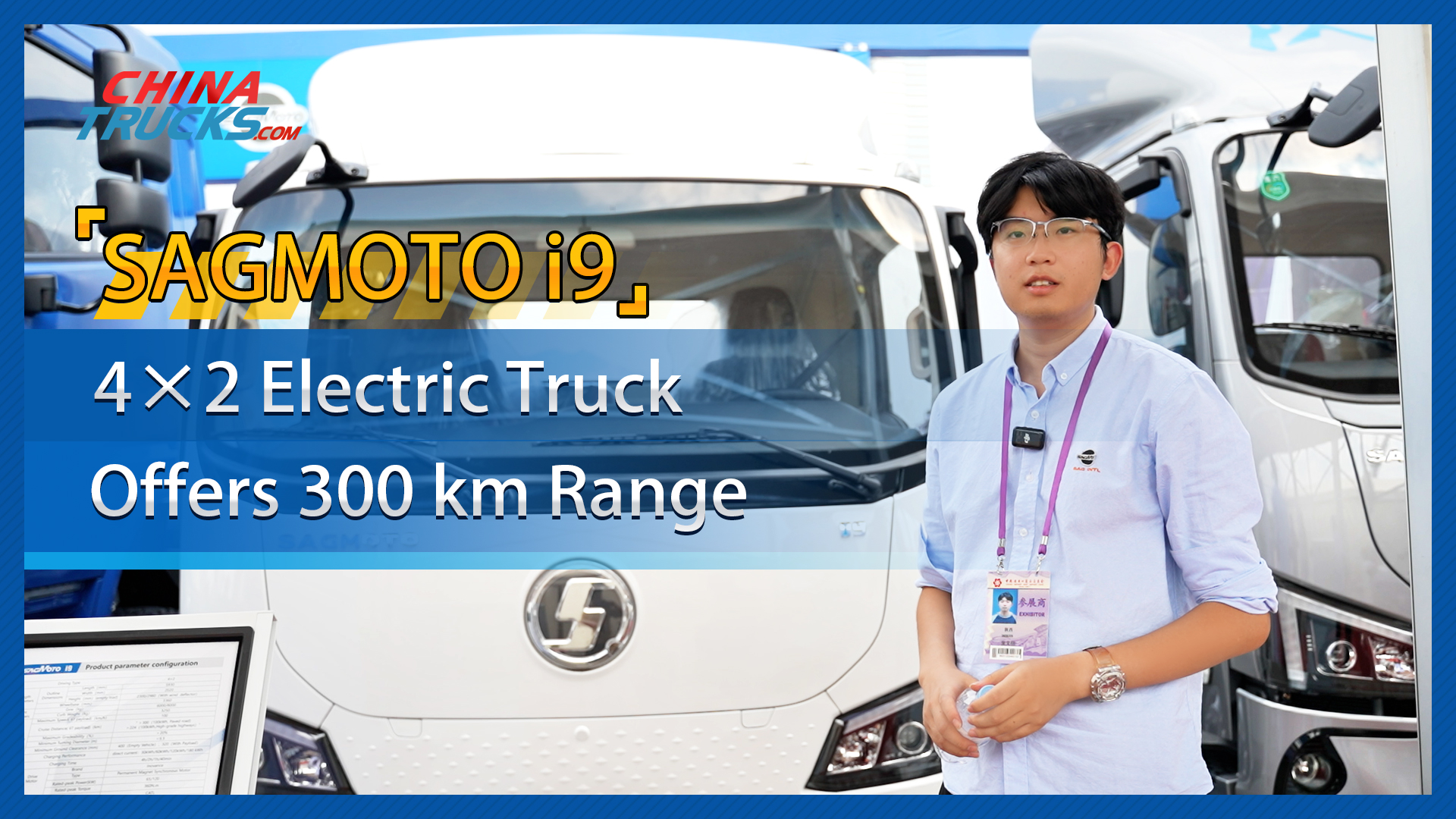 SAGMOTO i9 Electric Truck Offer 300 km Range