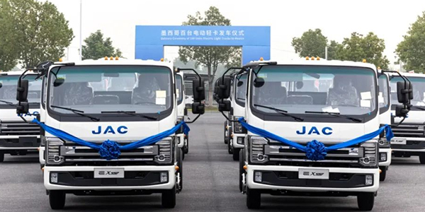 JAC Motors Delivers 100 Electric Light Trucks to Mexico